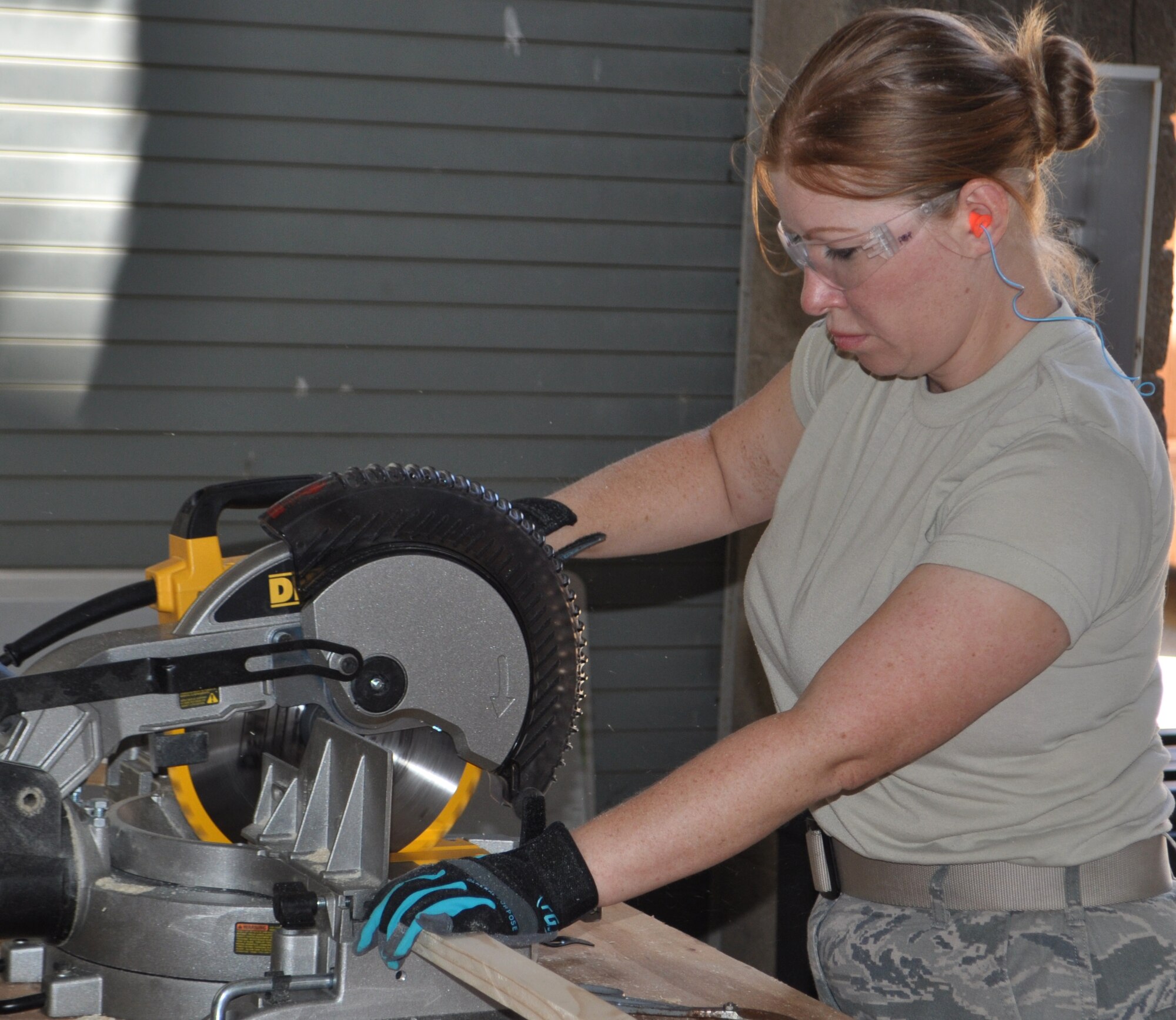 TRAVIS AIR FORCE BASE, Calif. -- The 349th Civil Engineer Squadron is building a shed, so they can burn it, and finally blow it up. To the most casual observer, this might seem odd, even wasteful, but they’re doing it all for valuable training that will aid the warfighter. Thirteen different specialty codes encompassed by CE benefit directly from this project, providing seasoning training, on-the-job training, and annual tour opportunity for Airmen working on skill level upgrade and job proficiency. (U.S. Air Force photo/Ellen Hatfield)
