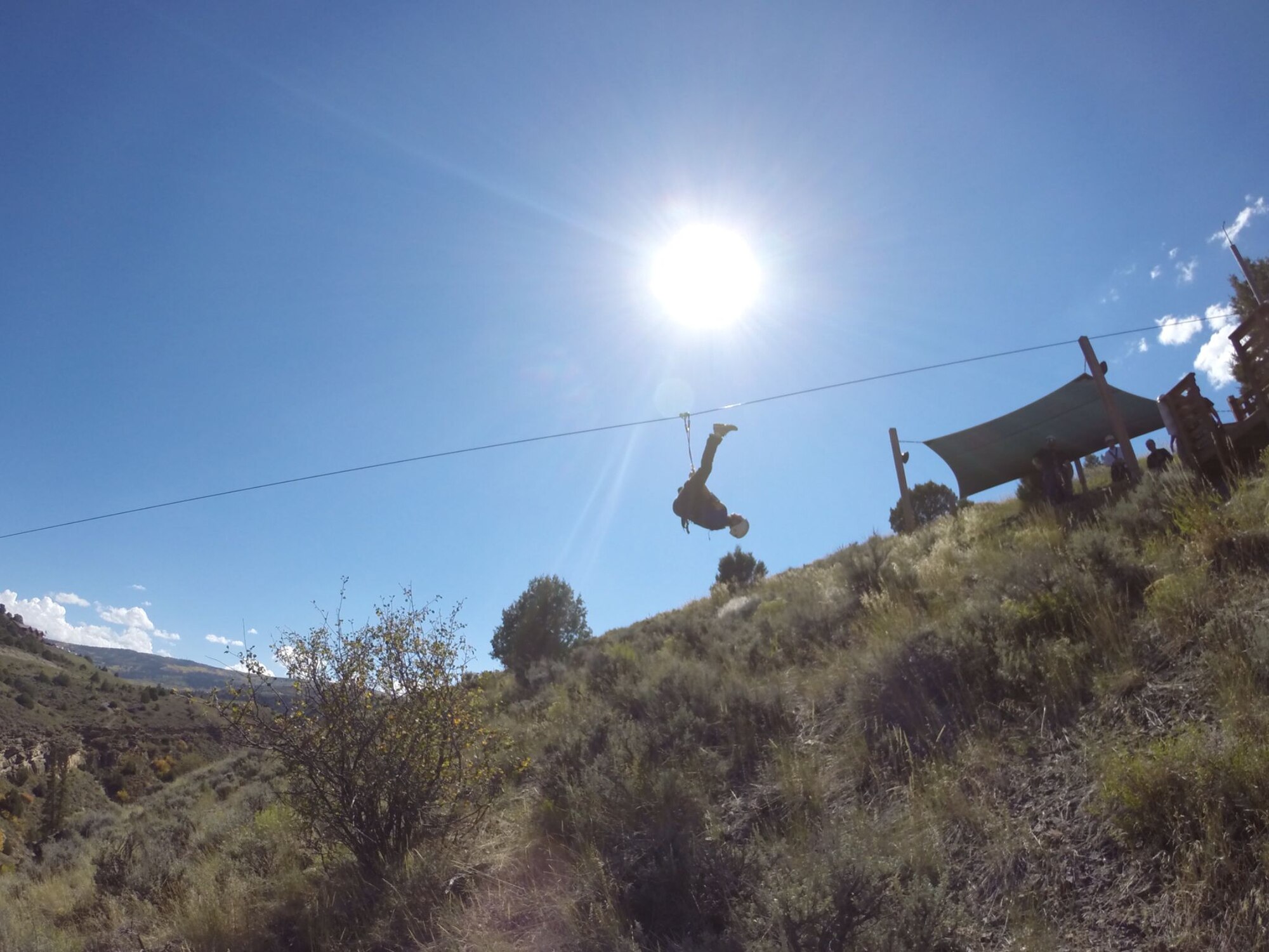 The Buckley Air Force Base Outdoor Recreation program hosted its first zip line tour for Airmen and their families at Vail’s Zip Adventure in Colorado, Sept. 20. (U.S. Air Force photo/