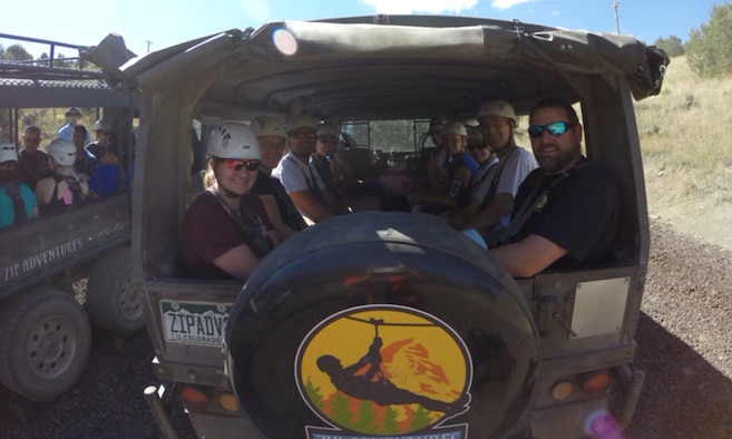 The Buckley Air Force Base Outdoor Recreation program hosted its first zip line tour for Airmen and their families at Vail’s Zip Adventure in Colorado, Sept. 20.