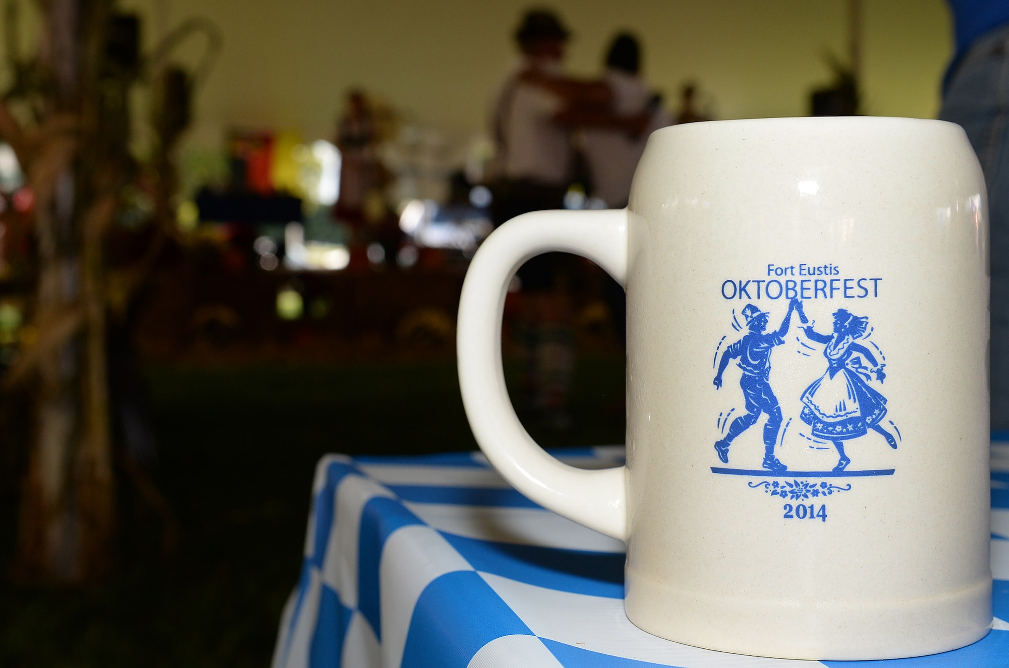 Participants could quench their thirst with traditional Oktoberfest beer during the annual Oktoberfest at Fort Eustis, Va., Sept. 19, 2014. The event was designed to boost morale and camaraderie for military personnel and their families and included traditional German food, music and dancing. (U.S. Air Force photo by Staff Sgt. Teresa J. Cleveland/Released)