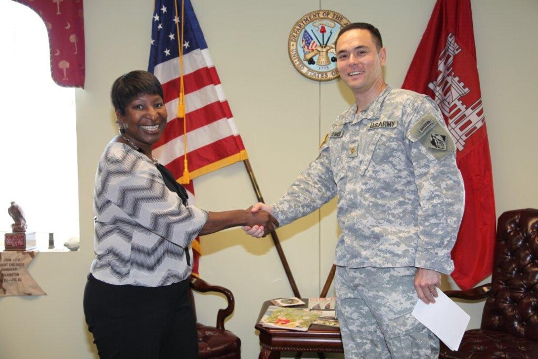 Meletha Glover was recruited to the Charleston District team through the Workforce Recruitment Program. WRP is a nationwide recruitment and referral program that connects federal and private sector employers with highly-motivated college students and recent grads with disabilities that are eager to prove their abilities in the workplace. 