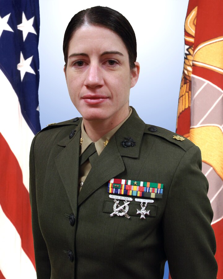 Maj. Beth-Anne Canero, the commanding officer of Marine Recruiting Station Springfield. 