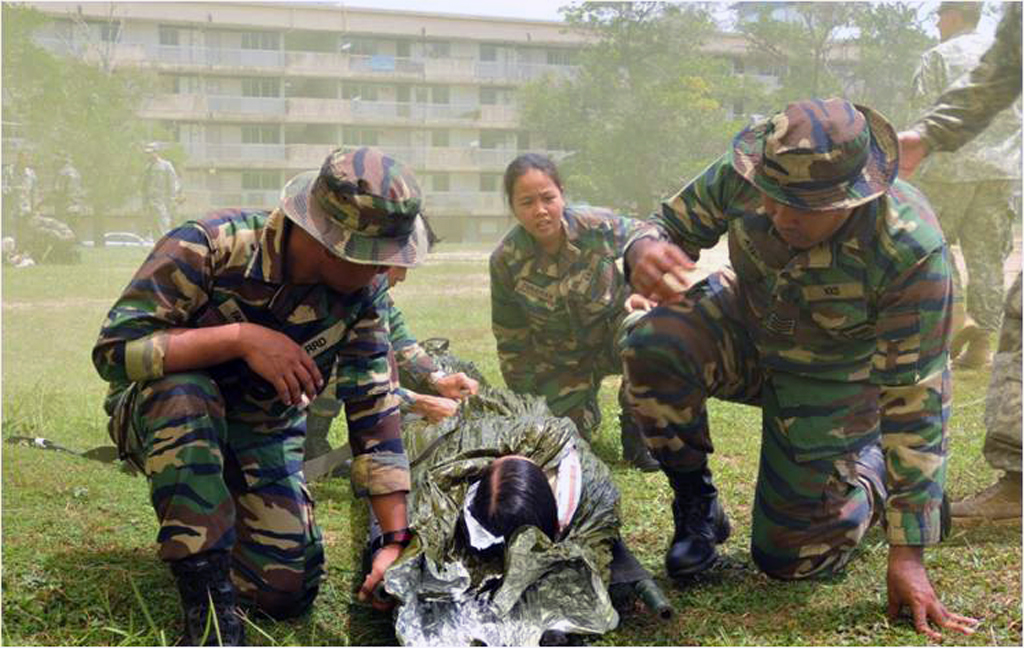 Malaysian Us Army Medics Complete Tactical Combat Casualty Care