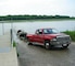 Big Slough boat ramp located four miles north of Thomson, Illinois is a popular access point on the Mississippi River.