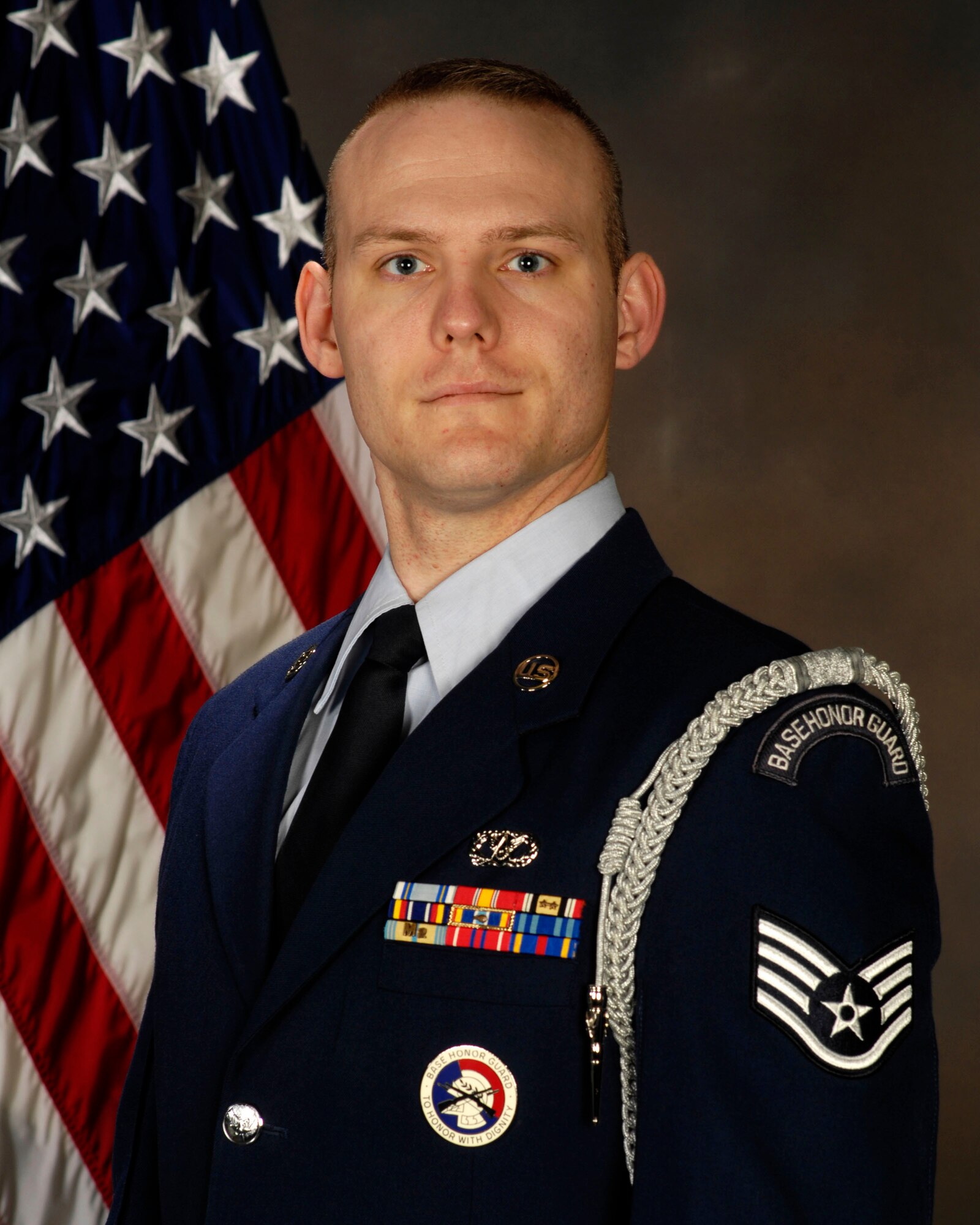 WRIGHT-PATTERSON AIR FORCE BASE, Ohio -- Staff Sgt. Brandon Spence, 445th Civil Engineer Squadron structures apprentice, has been selected as the 2014 Air Force Reserve Command Honor Guard Member of the Year. (Courtesy photo)
