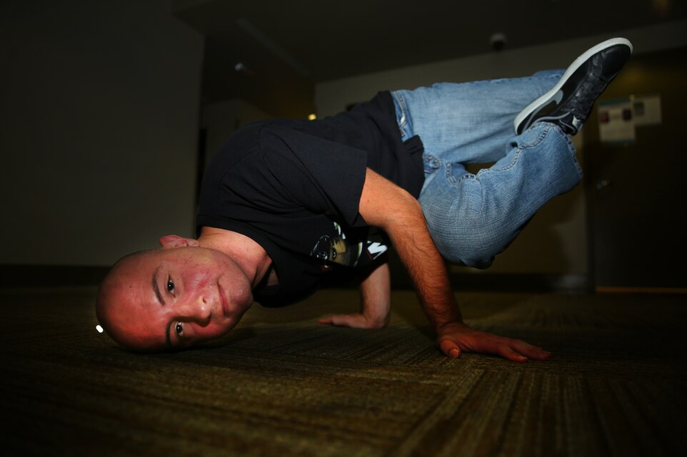 Kristian Bandeira has been break dancing for six years and performed frequently throughout high school. Although almost no one in his town used this form of expression, Bandeira continued to practice and teach other kids in his neighborhood under the ‘B-Boy’ name, Riser. He still practices in the Marine Corps and wants to continue for the rest of his life.