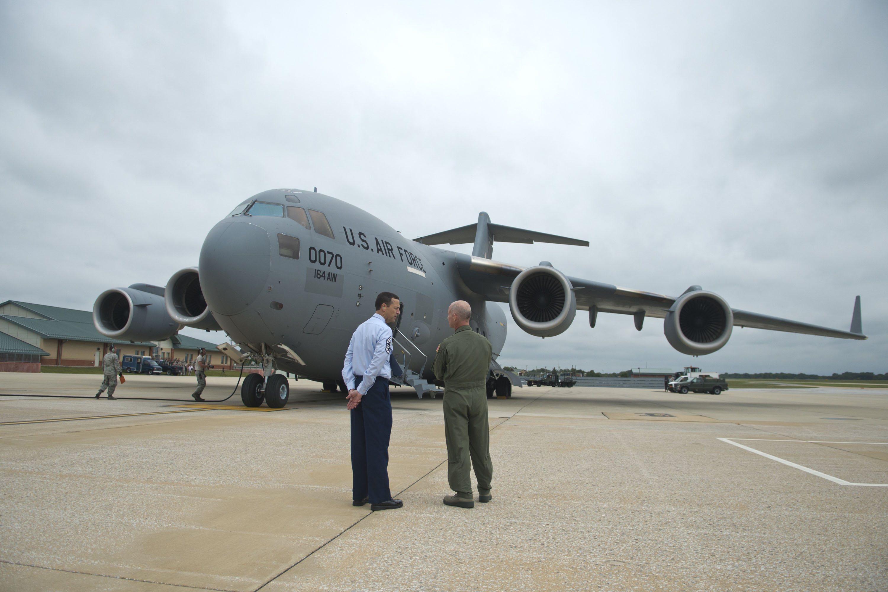 First C17 arrival for 167th Airlift Wing