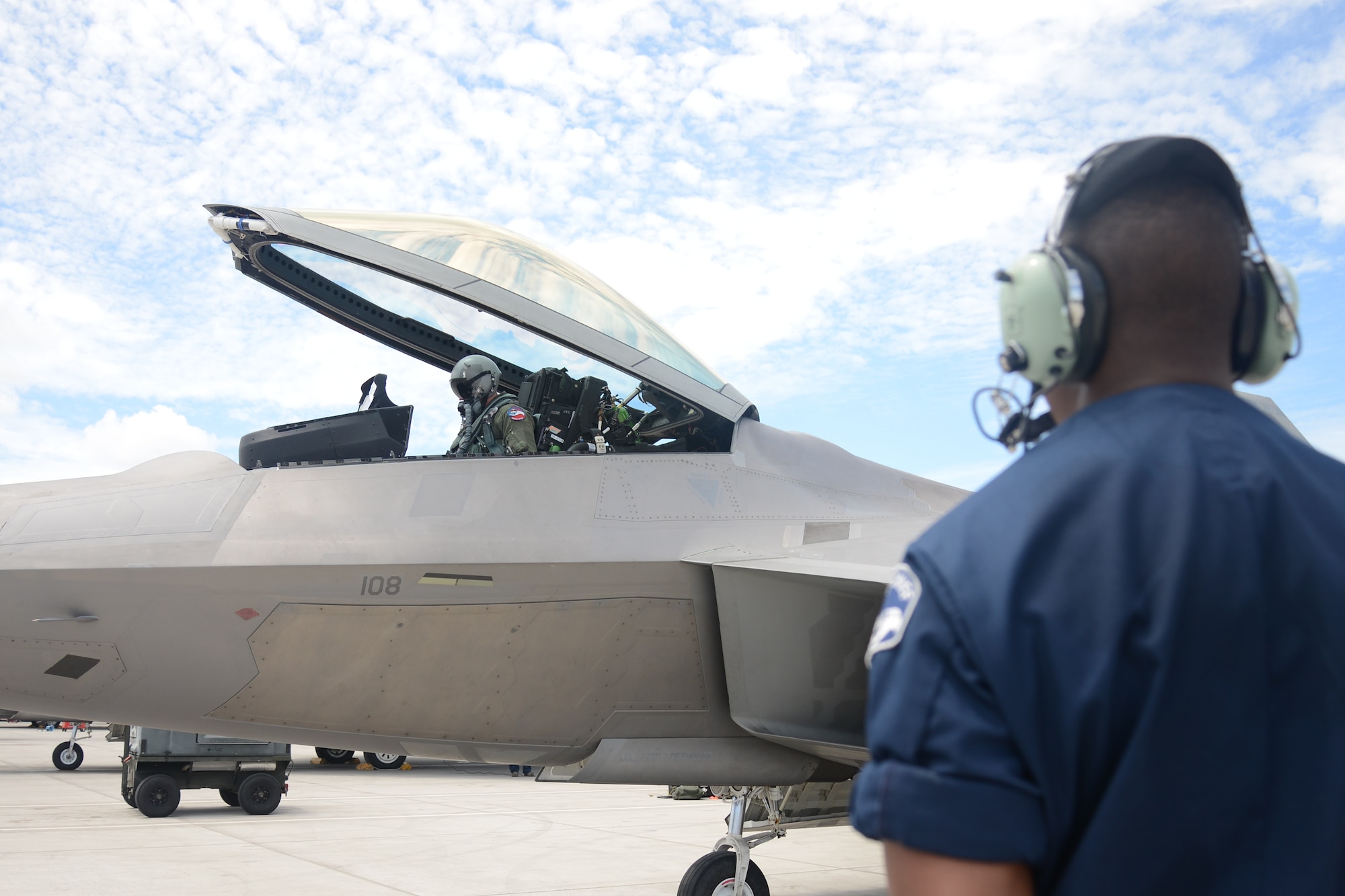 Maj. Ryan Pelkola,  Reserve F-22 pilot assigned to the 302nd Fighter Squadron, is the eighth pilot in Air Force history to reach 1,000 flight hours in the F-22 during a sortie here September 9. (U.S. Air Force photo/Tech. Sgt. Dana Rosso)