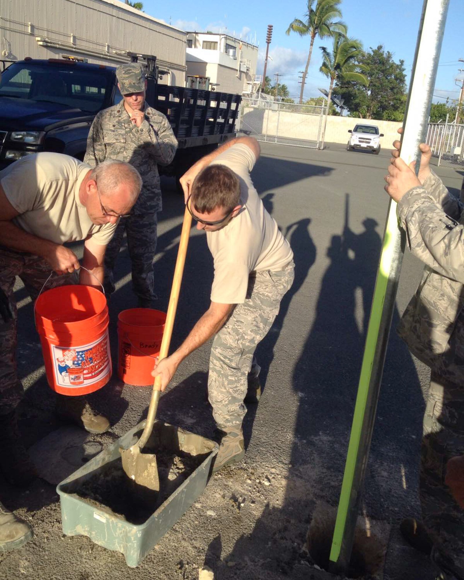 Forty-three of the 102nd Civil Engineering Squadron's Prime Beef team recently travelled to Joint Base Pearl Harbor-Hickam, on the Hawaiian island of Oahu, to perform work for the host base and to hone their already sharp Prime Beef skills.