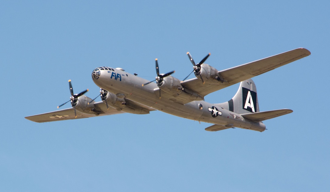 Last operational B-29 visits Vance