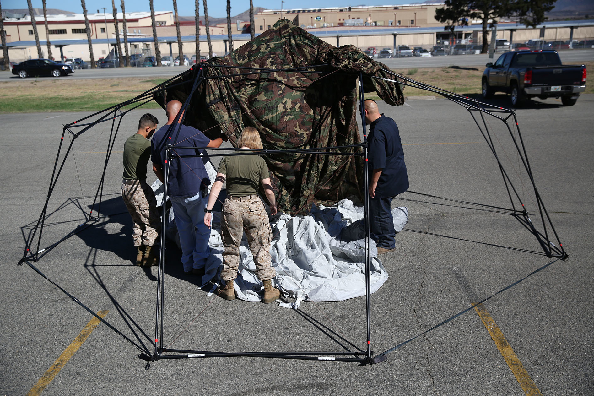 Marines learn about new Arctic shelter > 1st Marine Logistics Group ...