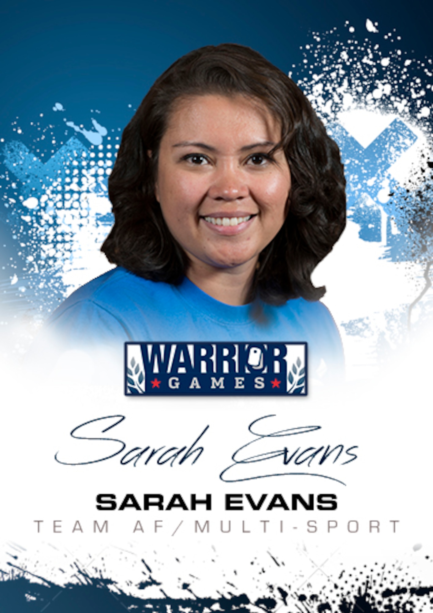 Warrior Games Profile : Sarah Evans (U.S. Air Force graphic/Corey Parrish)