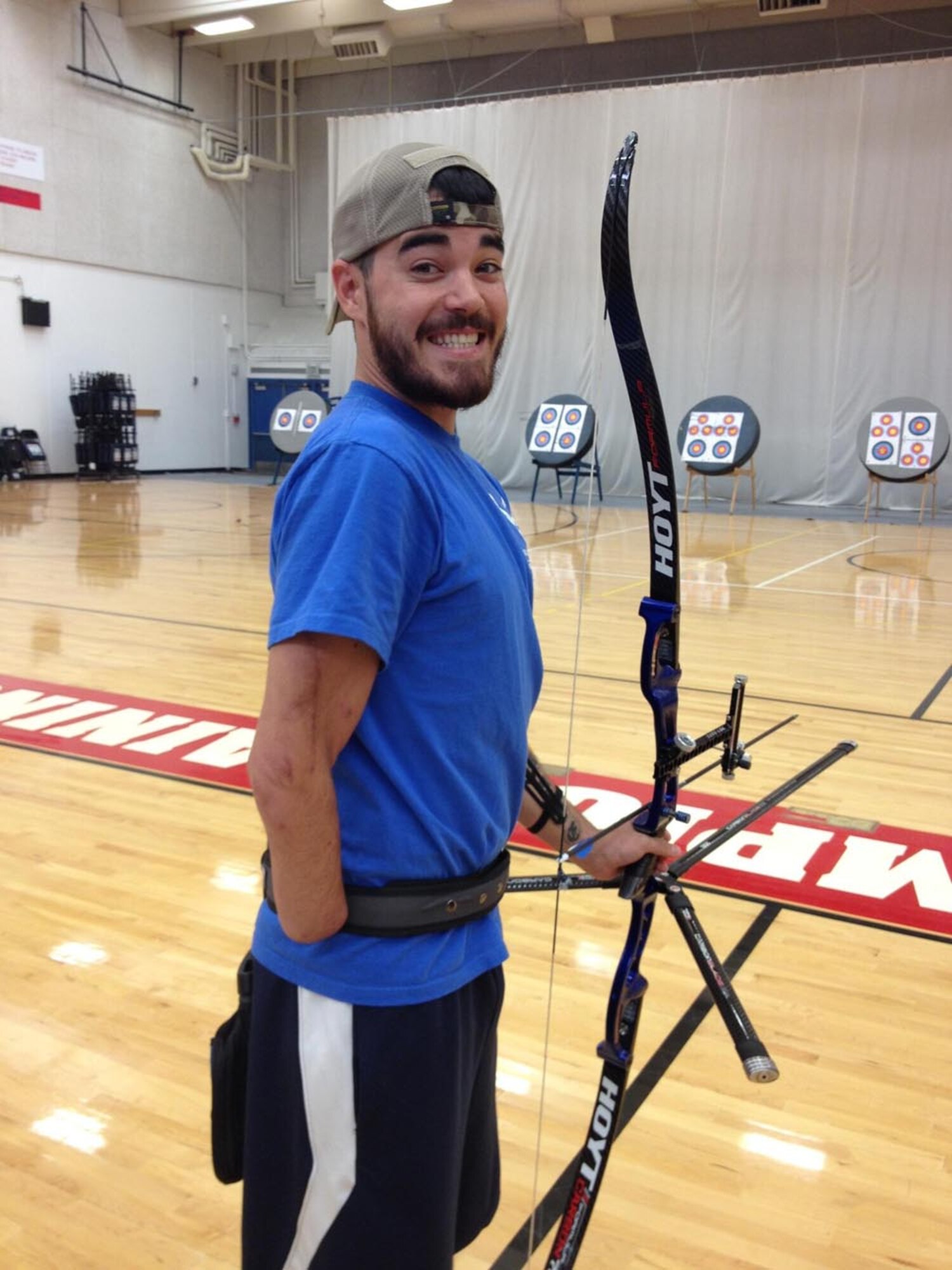 Retired U.S. Air Force Staff Sgt. Daniel Crane is competing in multiple events at the Warrior Games 2014 in Colorado Springs, Colorado, Sept. 28 through Oct. 4, 2014. Crane was injured July 2012 while stationed on Guam when an anti-American radical fired shots into his vehicle in a random act of violence. (Courtesy photo)