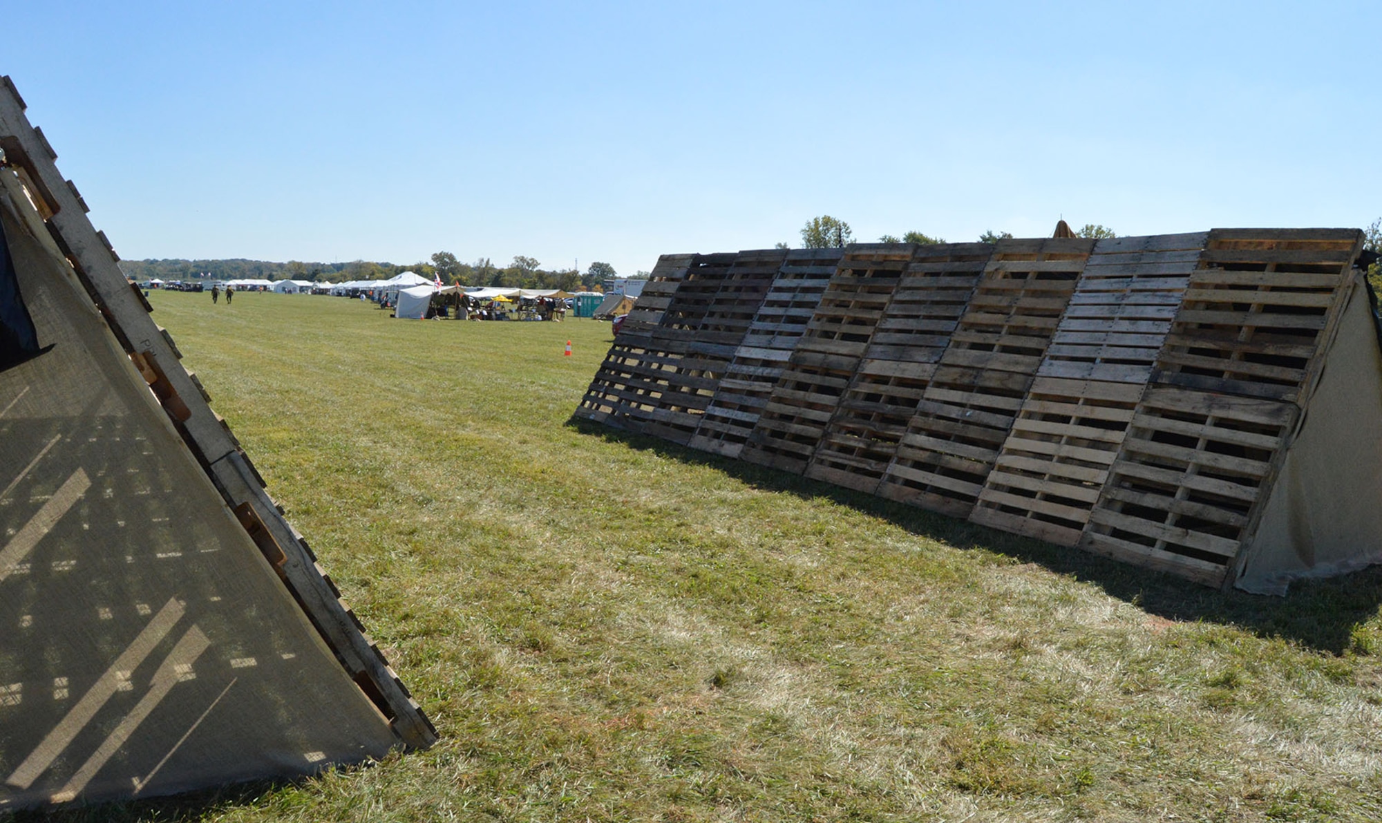 DAYTON, Ohio -- An above-ground trench will serve as the entrance and exit point to the grounds during the Ninth WWI Dawn Patrol Rendezvous on Sept. 27-28, 2014, providing visitors with a feel for how trench warfare was conducted in the early 20th century. (U.S. Air Force photo)
