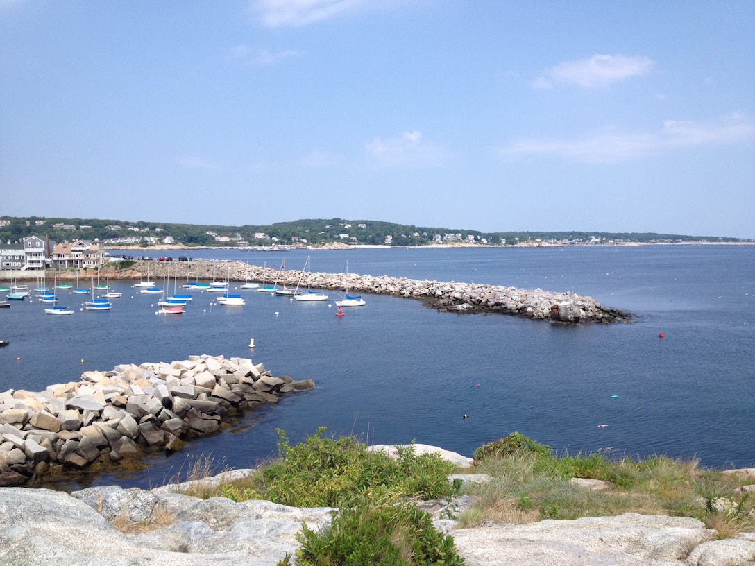 Scenic view of Rockport Harbor, Mass.
