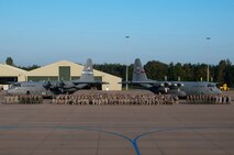 Aircrews from the Kentucky and Georgia Air National Guard pose with their C-130 aircraft and paratroopers assigned to the U.S. Army’s 82nd Airborne Division, 173rd Airborne Brigade Combat Team and the 5th Quartermaster Company, as well as paratroopers from the Netherlands, Britain and Poland, at Eindhoven Air Base, Netherlands, Sept. 18, 2014. The Air Guardsmen flew the paratroopers as they completed a historic jump onto Tango Drop Zone in Groesbeek, Netherlands, to commemorate the World War II assault conducted by Allied forces 70 years ago during Operation Market Garden. (U.S. Army photo by Staff Sgt. Mary S. Katzenberger)