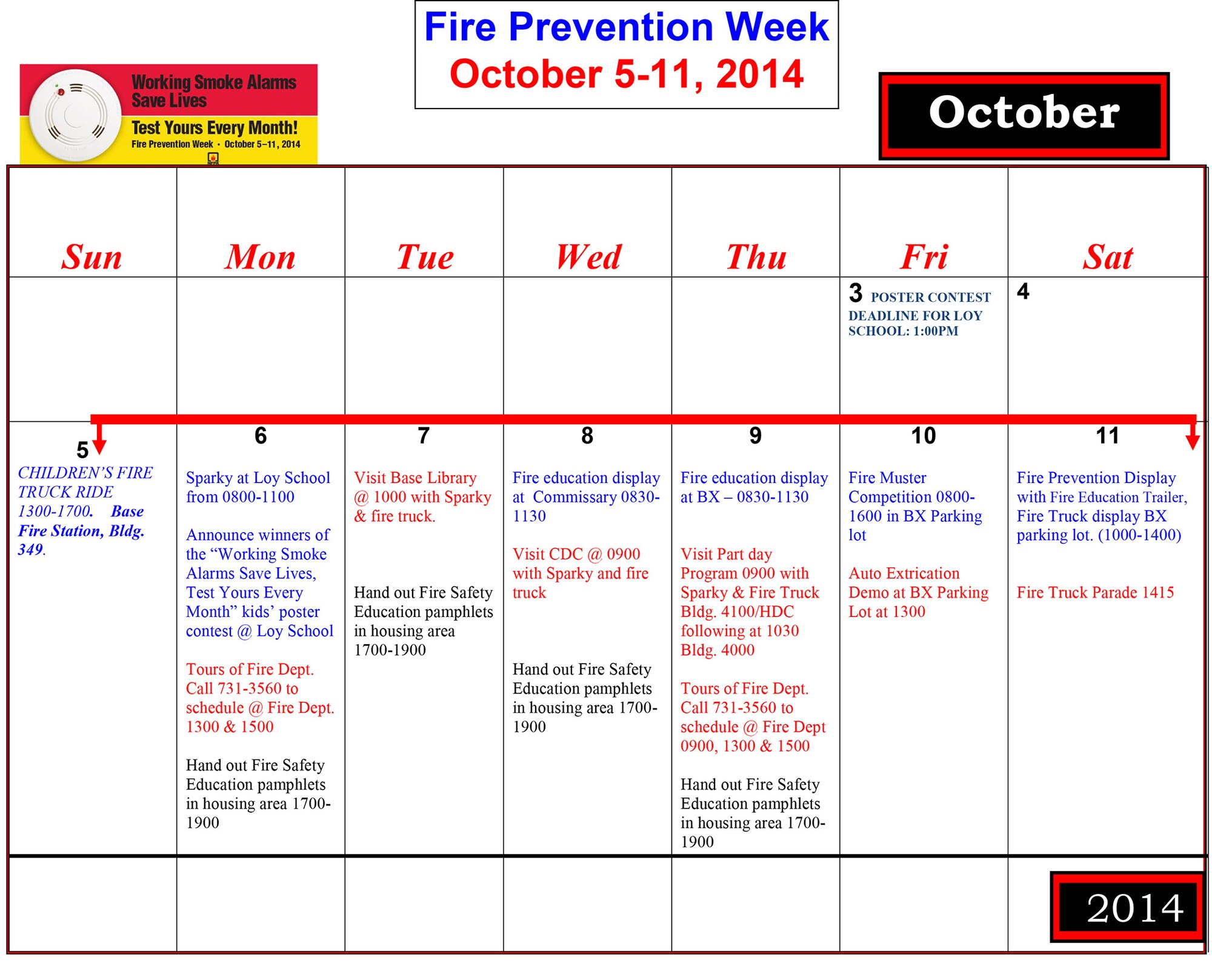 341st Missile Wing commander proclamation for  Fire Prevention Week 