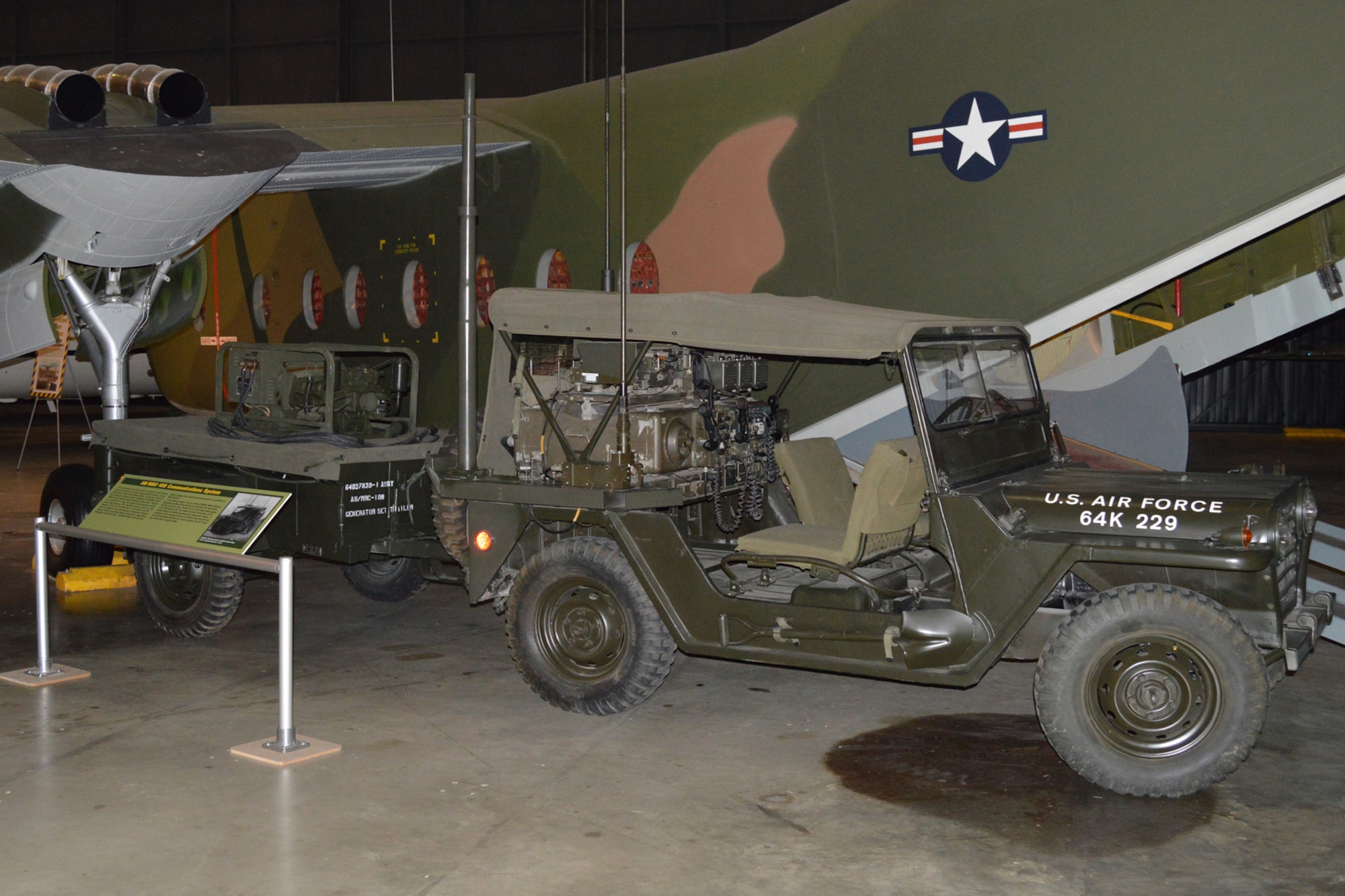 DAYTON, Ohio -- The AN/MRC-108 Communication System on display in the Southeast Asia War Gallery at the National Museum of the U.S. Air Force. (U.S. Air Force photo)
