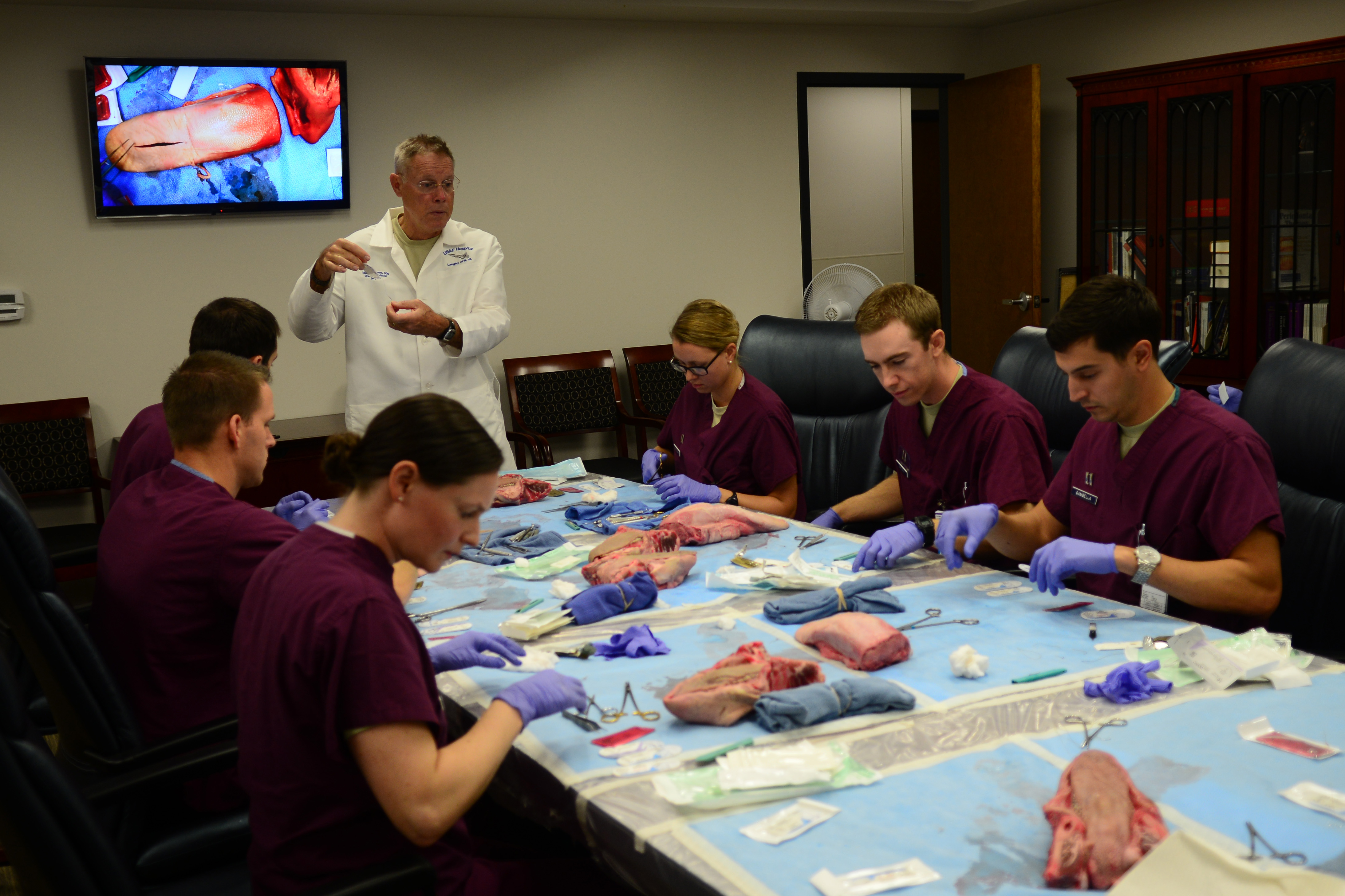 Langley Dental Clinic residents receive suturing lessons