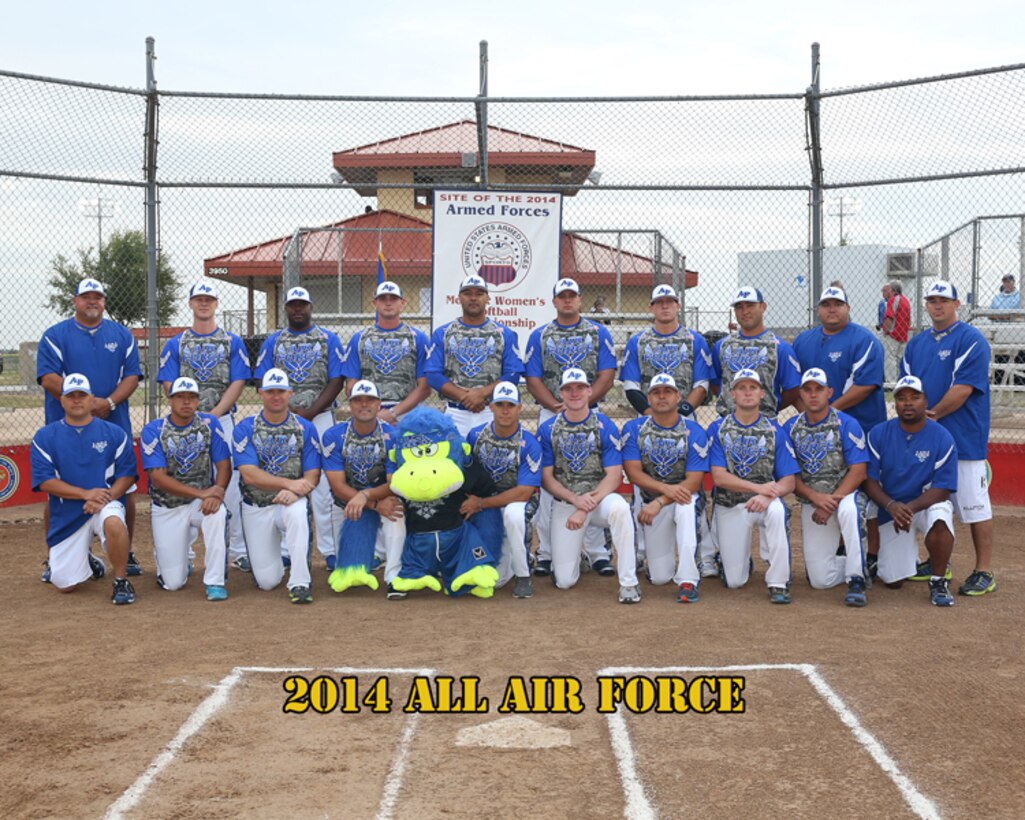 All Air Force Mens Softball Team at the 2014 Armed Forces Softball Championship at Fort Sill, Okla. 14-19 September.