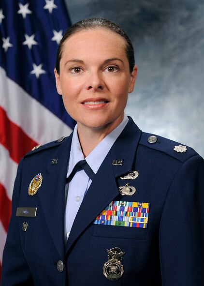 Lt. Col. Molly Spedding Long, IMA to the 50th Security Forces Squadron commander
