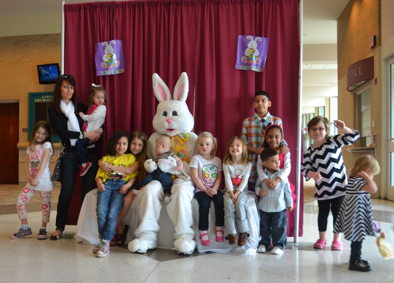 Military families and friends joined the Michigan National Guard Family Programs staff and the Easter bunny for an egg hunt at the Lansing Center in downtown Lansing, Michigan, on Sunday, April 13, 2014. Secretary of Defense Caspar W. Weinberger in 1986 designated each April as "The Month of the Military Child" as a way to recognize contributions that the military child makes as their parent or parents serve our states and nation.