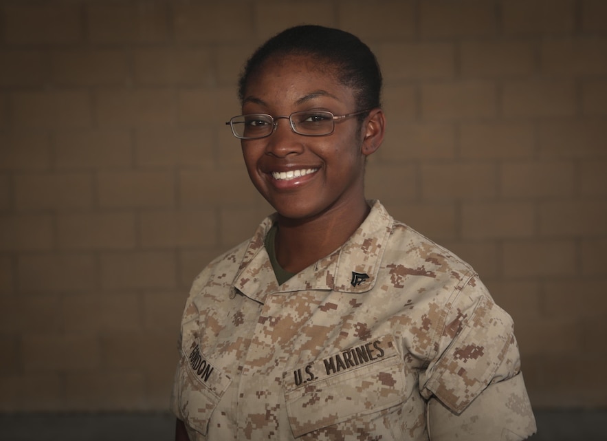 Gordon has participated in various sports since the age of 12. She attributes her involvement in sports to setting her up for the Marine Corps. (Official Marine Corps photo by Lance Cpl. Medina Ayala-Lo/Released)