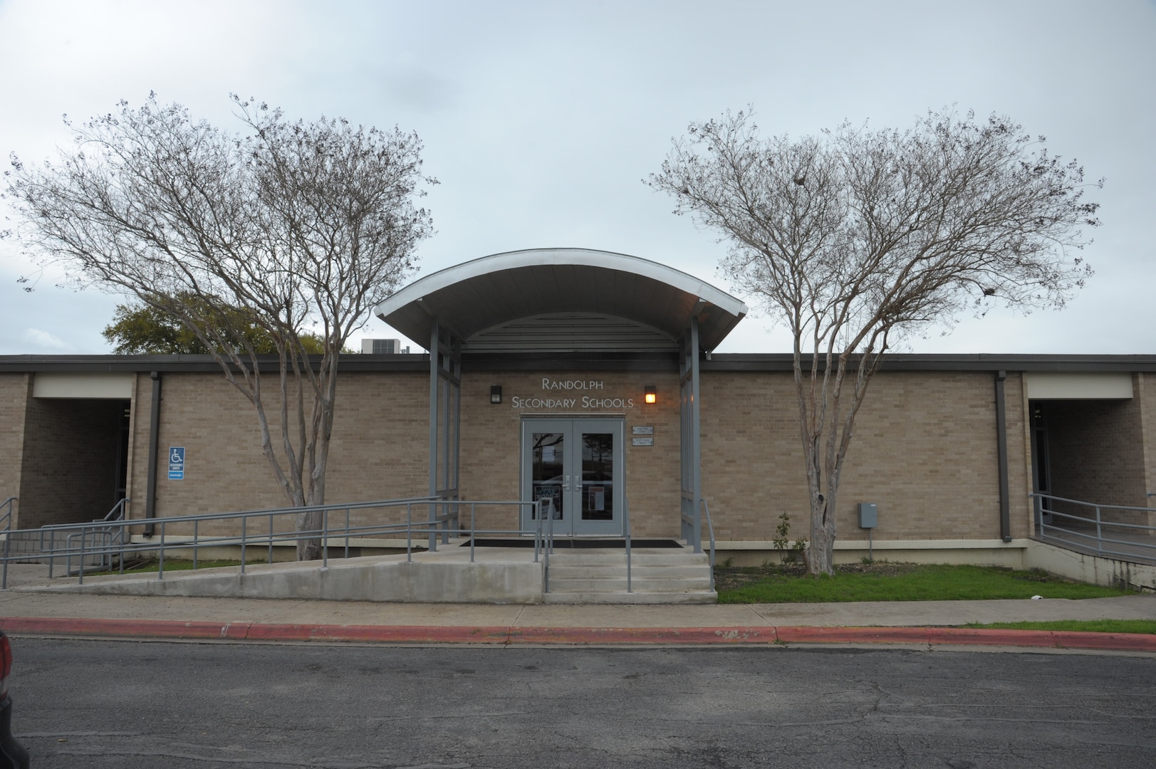 Randolph Field Independent School District officials have approved plans for the construction of a new high school campus that will be built behind the current high school building. The current building will be demolished once construction of the new campus is completed. The current building was built in 1962. (U.S. Air Force photo by Joel Martinez)

