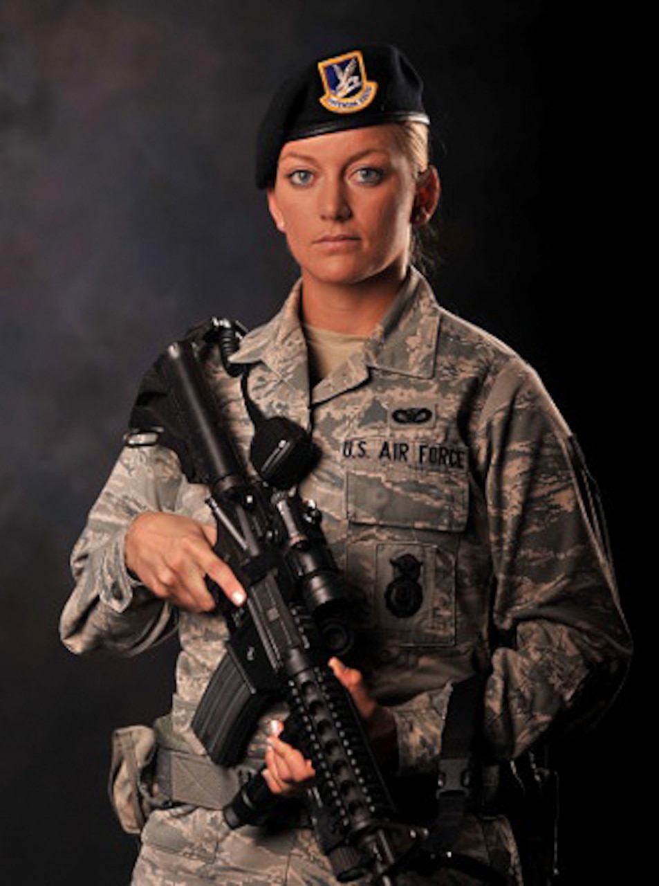 Air Force Senior Airman Julie Breault of the 97th Security Forces Squadron at Altus Air Force Base, Okla., is a 4th-generation service member, and she aspires to be the first female chief master sergeant of the Air Force. Breault said she chose security forces because she feels like she can make a difference as a defender. U.S. Air Force photo by Airman 1st Class Megan E. Acs