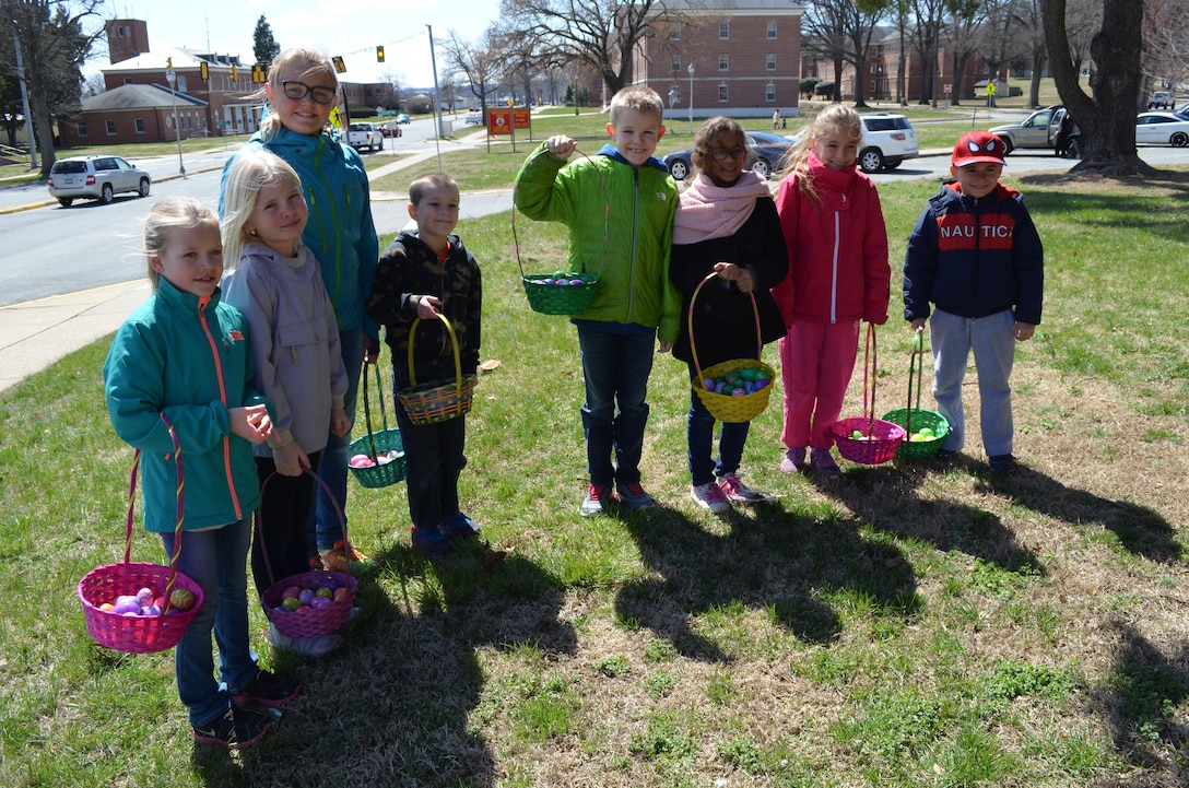 Despite a venue change from the Chapel lawn to Little Hall the night before the event, the annual Easter egg hunt organized by Marine Corps Community Services was well attended. 