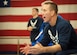 Senior Master Sgt. Steve Horton, the Air Force Wrestling assistant coach, shouts instructions to one of his wrestlers during the 2015 Armed Forces Wrestling Championships at Fort Carson, Colo., March 27, 2015. Horton is from Scott Air Force Base, Illinois. (U.S. Air Force photo/Staff Sgt. J. Aaron Breeden)