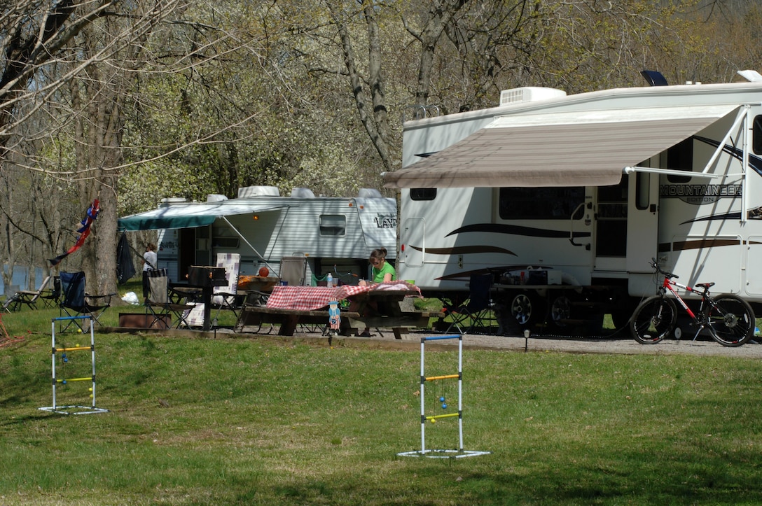 A camper reads a book at her campsite April 1, 2015 at Defeated Creek Campground in Defeated, Tenn.  All 25 of the U.S. Army Corps of Engineers Nashville District campgrounds will be open by May 2015.
