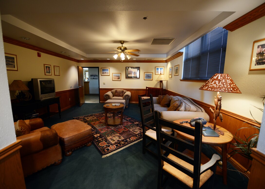 The community has purchased more than $18,000 worth of furniture and upgrades to improve the VIP lounge at the Base Operations Building on Dyess Air Force Base. (Courtesy Photo)