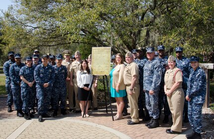 Joint Base Charleston – Weapons Station leadership and Sexual Assault Response Coordinator and Victim Advocates pose with the signed Sexual Assault Prevention and Response Proclamation April 1, 2015 at JB Charleston – Weapons Station, S.C. The theme for sexual assault awareness and prevention month this year is, “Eliminate Sexual Assault: Know your part. Do your part.” The purpose of sexual assault awareness month is to raise awareness about sexual assault prevention and support sexual assault survivors. (U.S. Air Force photo/Staff Sgt. AJ Hyatt)
