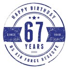This graphic is for use by all participants in the Air Force Reserve birthday. 