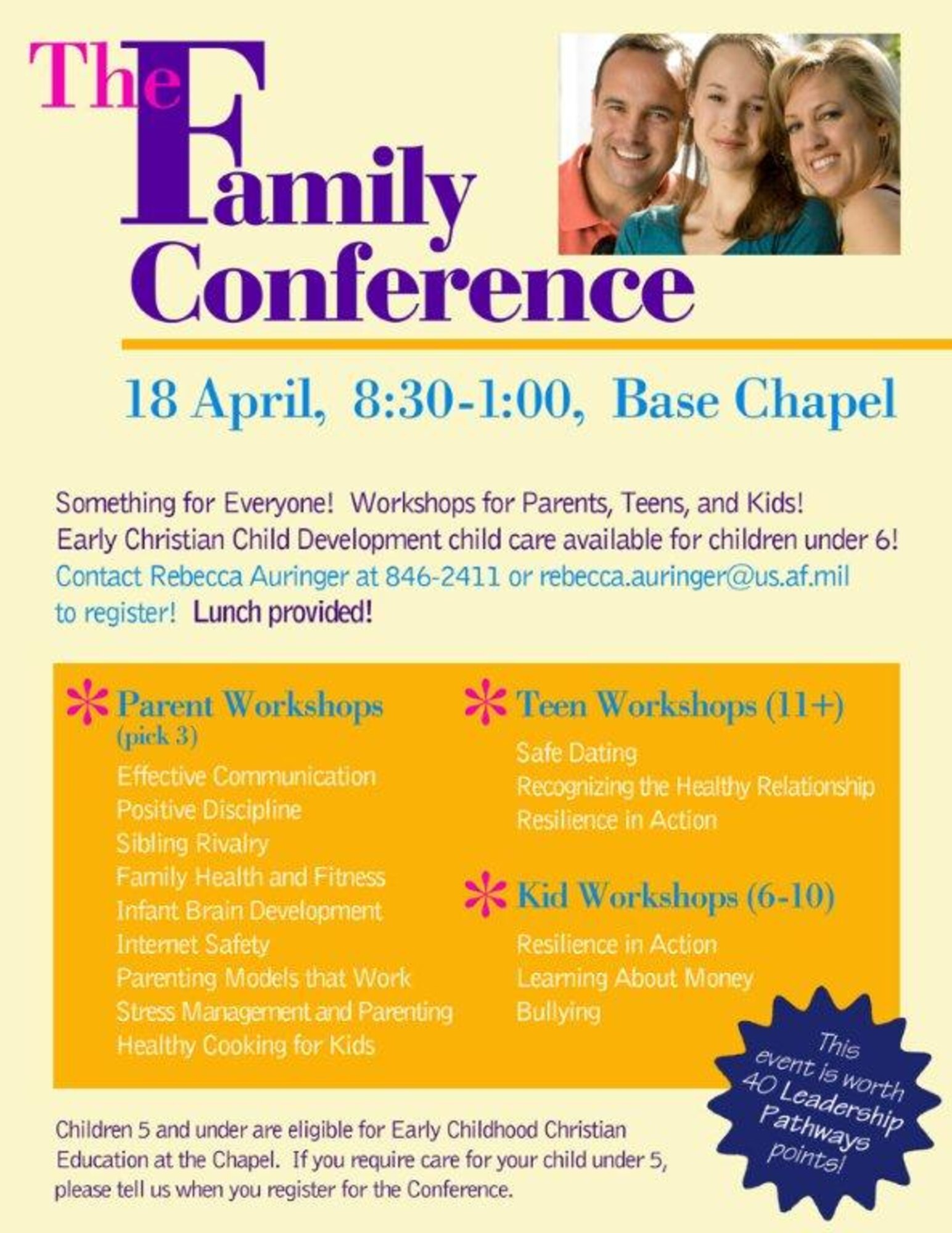 Family Conference - April 2015