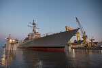 PASCAGOULA, Mississippi - The future USS John Finn (DDG 113) was launched at the Huntington Ingalls Industries (HII) shipyard March 28.