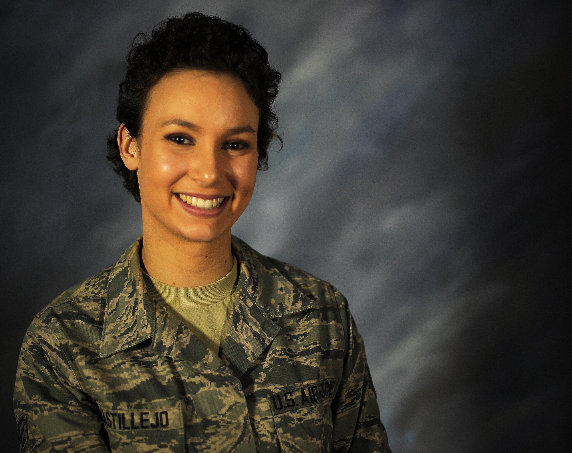 Senior Airman Myiah Castillejo, 348th Reconnaissance Squadron, was diagnosed with stage three Hodgkin’s lymphoma in January 2014. After spending months in chemotherapy and radiation treatment, she was declared cancer free in January 2015. She now spends her time training for her job and lifting weights at the gym. (U.S. Air Force photo/Airman 1st Class Bonnie Grantham/Released)