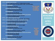 The Wingman Month events are scheduled to run throughout the month and cover a variety of topics. (Courtesy graphic)