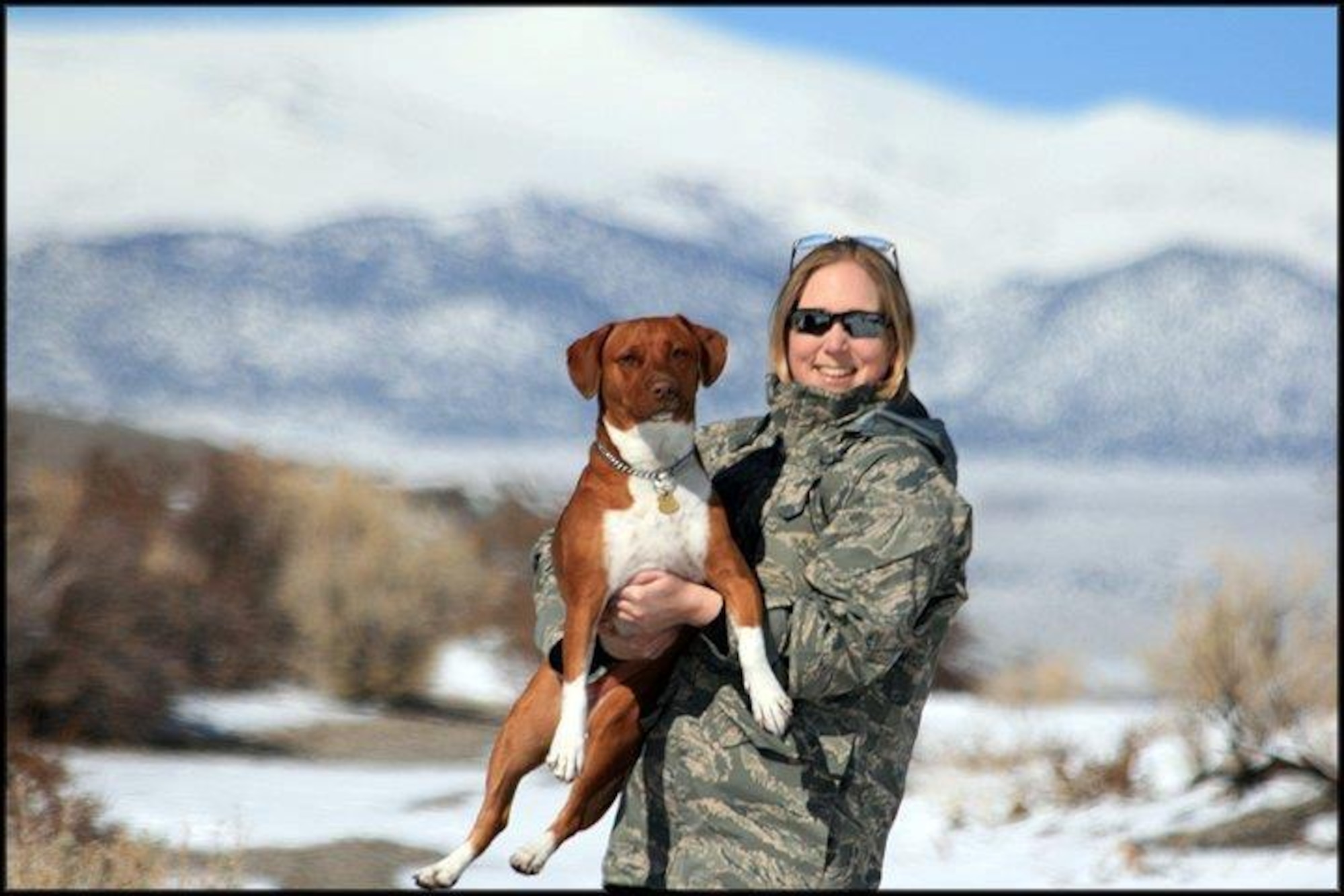 Late, Col. Kenneth Walters, former 19th Mission Support Group deputy commander, enjoys a NASCAR race, which was one of his favorite things to do. This photo is one of his wife, Amy Walters’ favorites of him. (courtesy photo