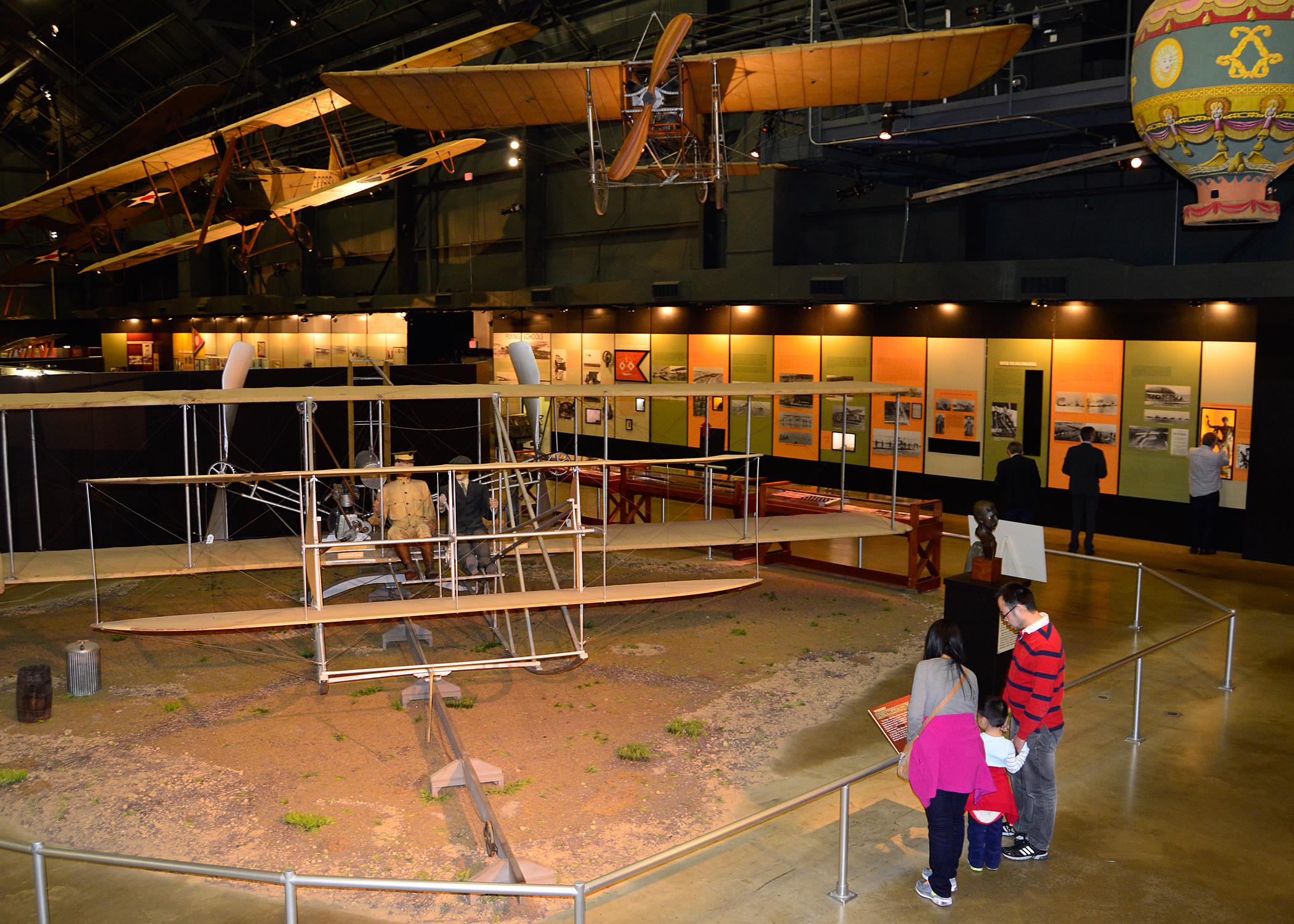 Another view of the Wright 1909 Military Flyer reproduction at the National Museum of the United States Air Force.