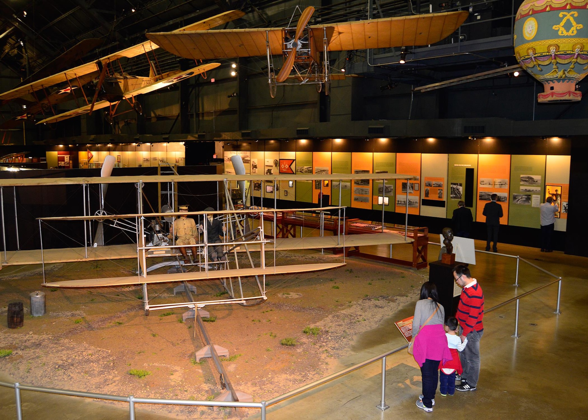 Wright 1909 Military Flyer in the Early Years Gallery at the National Museum of the United States Air Force. (U.S. Air Force photo by Ken LaRock)