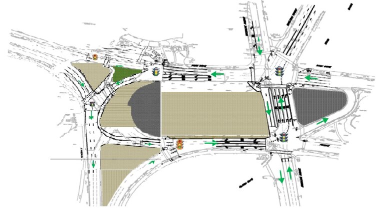 Traffic management plan during second phase of Riverway culvert installation and the creation of new left turn onto Park Drive from Riverway due to the Muddy River Flood Risk Management project in Boston, Massachusetts.