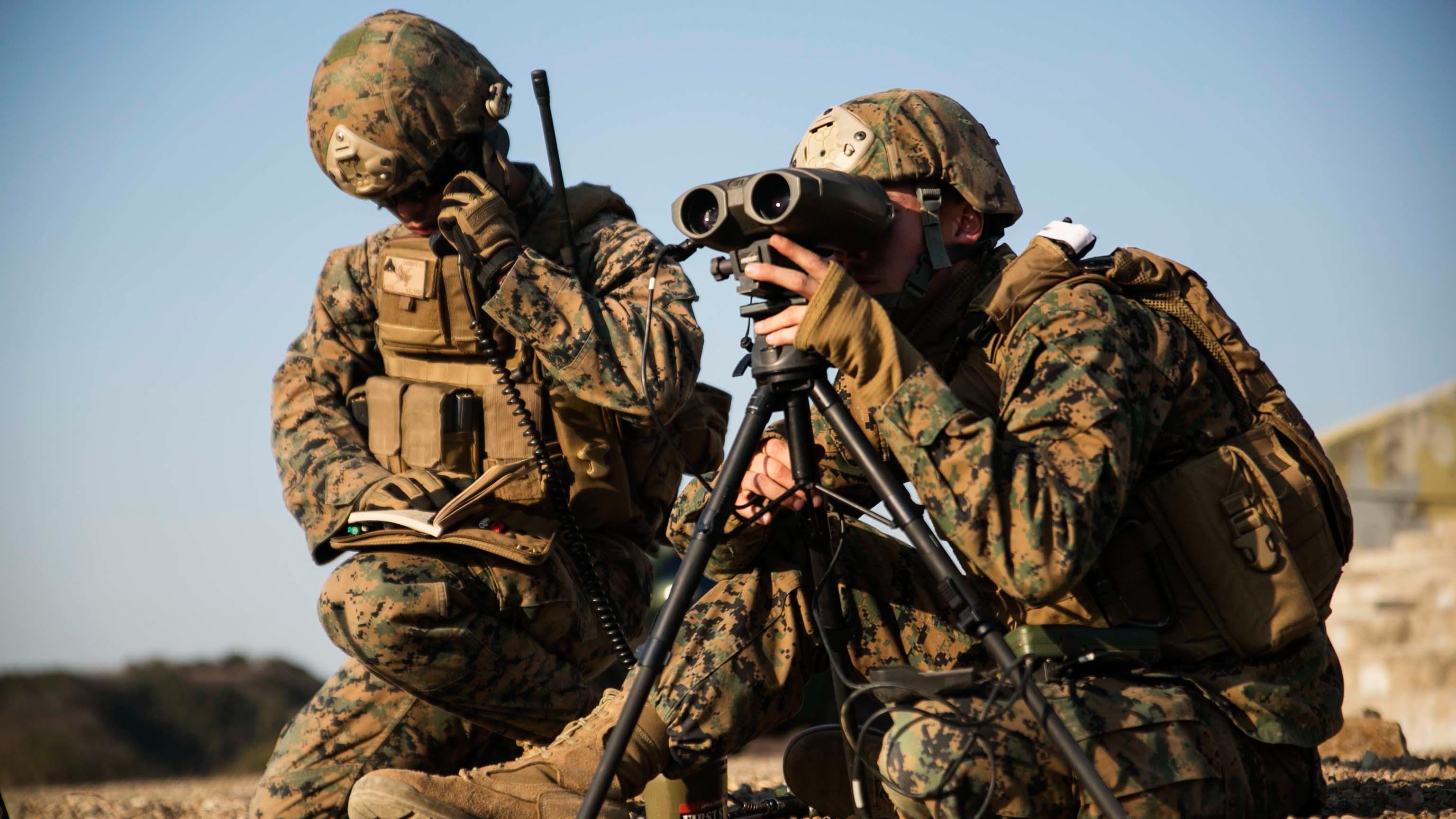 Rok U S Marines Coordinate Fire During Exercise Marine Corps