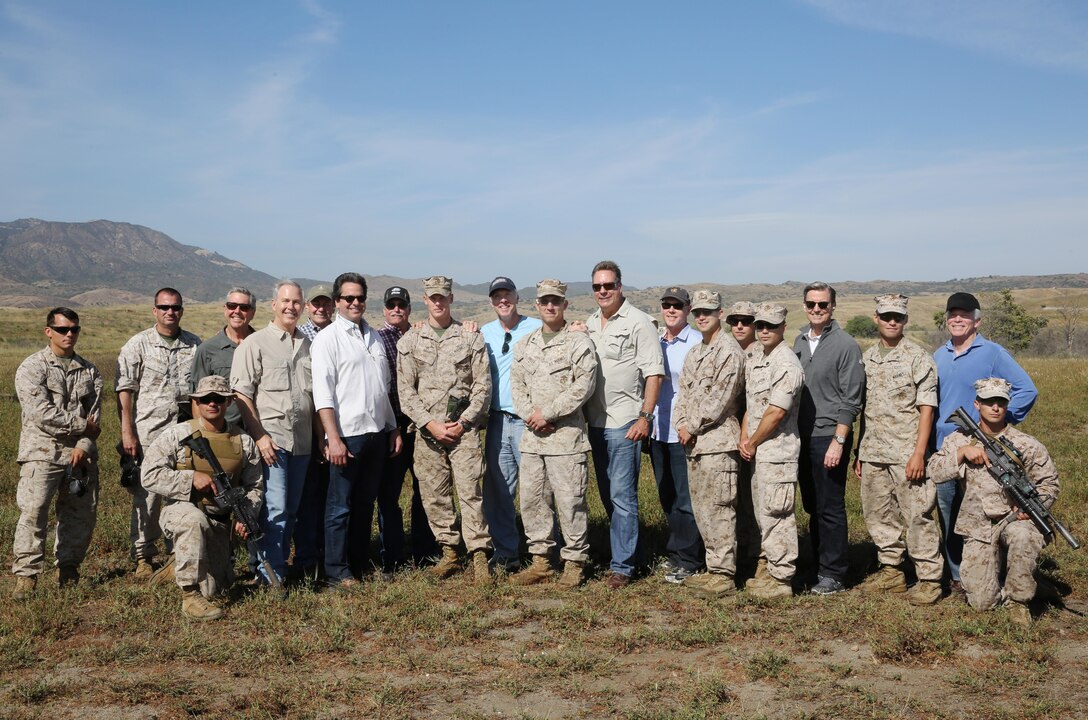 A group of senior executives from the Orange Country Young Presidents’ Organization came aboard Camp Pendleton for a day of touring base training facilities, observing range operations, and viewing aviation static displays, March 31. The executives learned about military operations in urban terrain and reconnaissance training from Company C, First Reconnaissance Battalion.