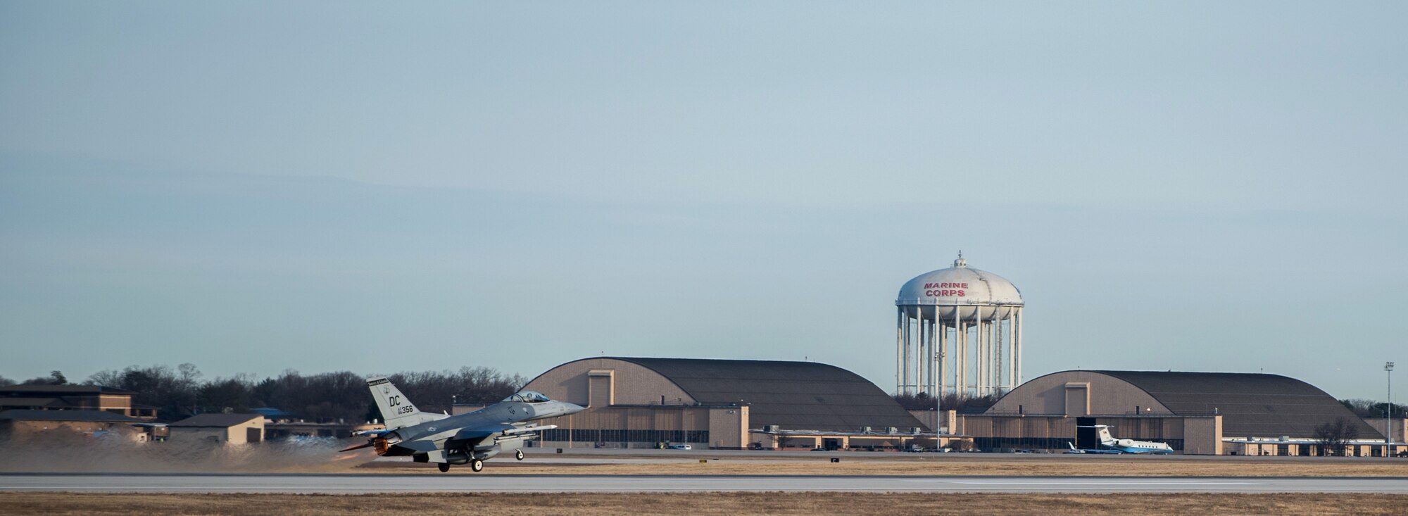 A 113th Wing F-16 Fighting Falcon takes off at Joint Base Andrews, Md., March 31, 2015. The Washington, D.C., Air National Guard reached 5,000 alert missions, March 21, as part of an air defense system for the nation’s capital. It is the only National Guard organization activated by the President of the United States for natural or civil emergencies. (U.S. Air Force photo/Airman 1st Class Philip Bryant)