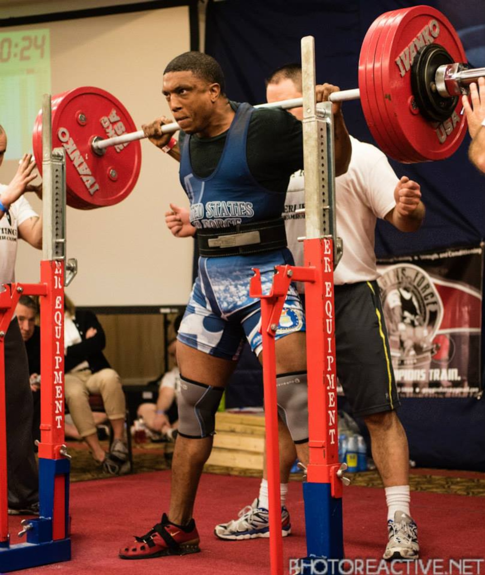 Tech. Sgt. Michael L. Parrott, Headquarters Air Force Recruiting Service, was a member  of the Air Force Powerlifting Team that won the silver at the 2015 USAPL Military Nationals and Southeastern State Bench Competition in Atlanta March 14, 2015. (Courtesy photo)