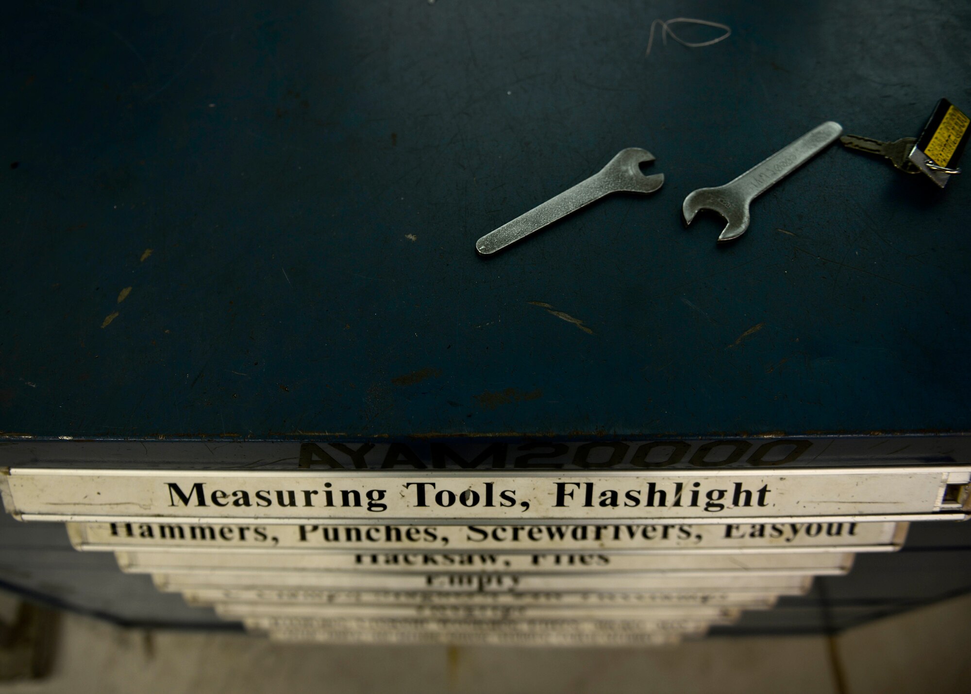 U.S. Air Force Airmen with the 31st Maintenance Squadron Metals technology flight use various tools to complete daily tasks at Air Base, Italy. They design, weld and fabricate machine precision tools, components and assemblies for aerospace weapon systems and other support equipment. (U.S. Air Force photo by Senior Airman Areca T. Wilson/Released)