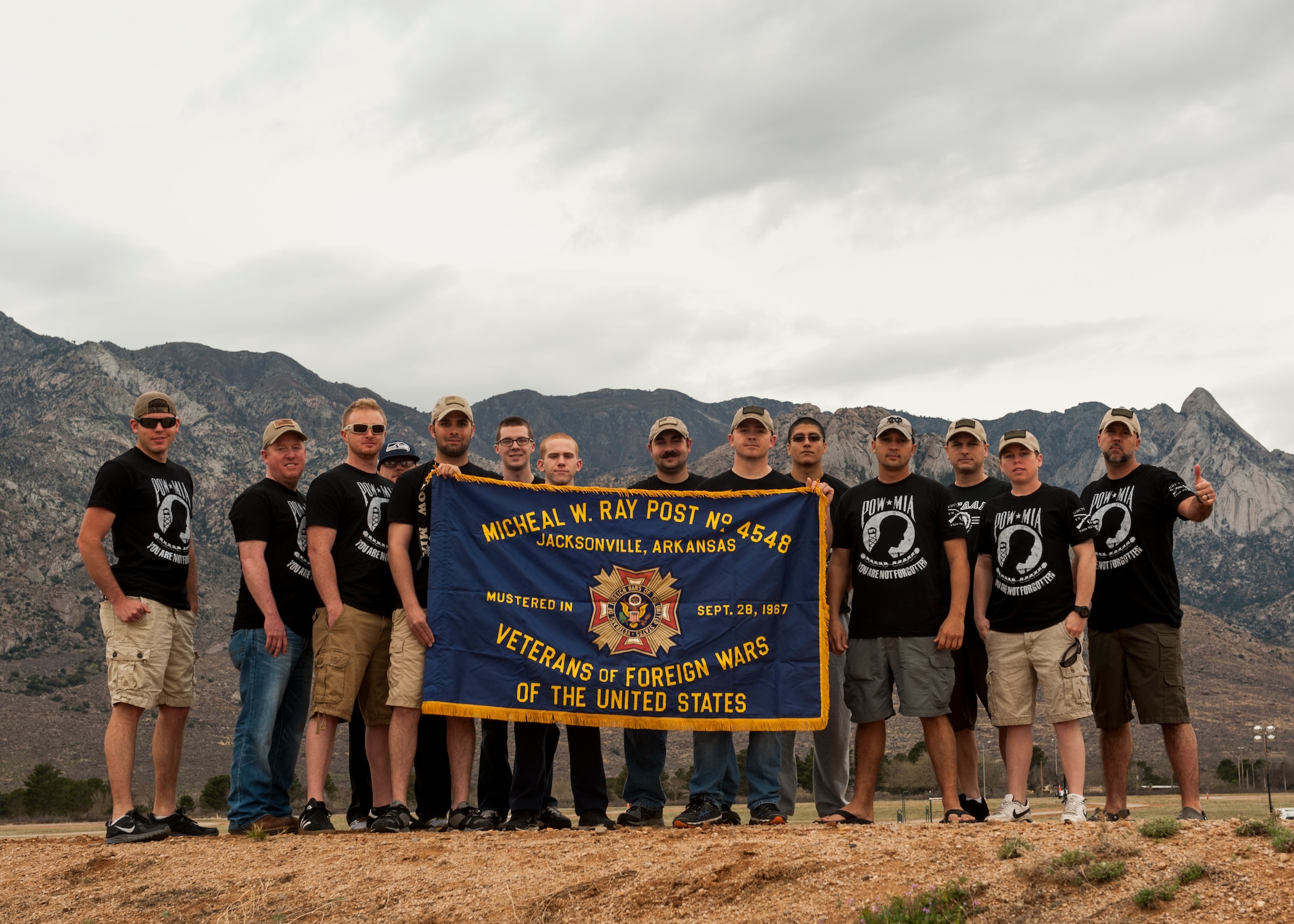 Members from the 19th Logistics Readiness Squadron participated in the Bataan Memorial Death March, at White Sands Missile Range, N.M., March 22. The Bataan Memorial Death March honors U.S. service members and Filipino prisoners of war during World War II. Historians estimate the death toll neared 10,000. (U.S. Air Force photo by Airman 1st Class Scott Poe) 