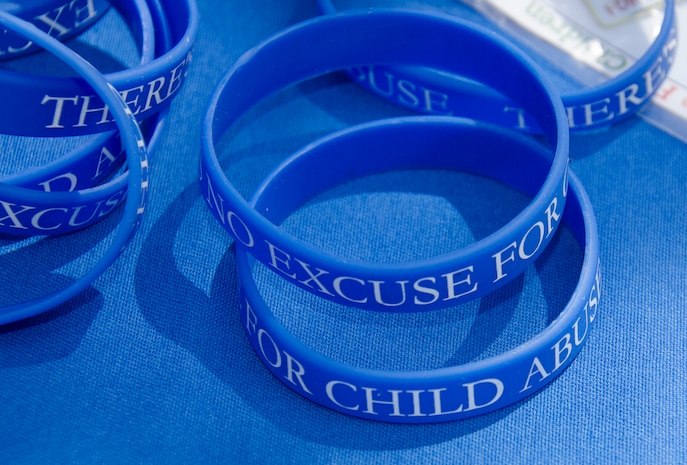 Joint Base Charleston’s 628th Medical Group Family Advocacy team handed out bracelets, key chains, stickers and placards for Child Abuse Prevention Month on April 8, 2015 at the Karen Scott Heath Child Development Center on Joint Base Charleston – Weapons Station, S.C. Additionally, children planted a pinwheel garden representing the focus on community activities to support families. The pinwheel garden also highlighted public policies that emphasize child abuse and neglect prevention. (U.S. Air Force photo/Staff Sgt. AJ Hyatt)